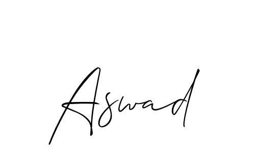 How to Draw Aswad signature style? Allison_Script is a latest design signature styles for name Aswad. Aswad signature style 2 images and pictures png