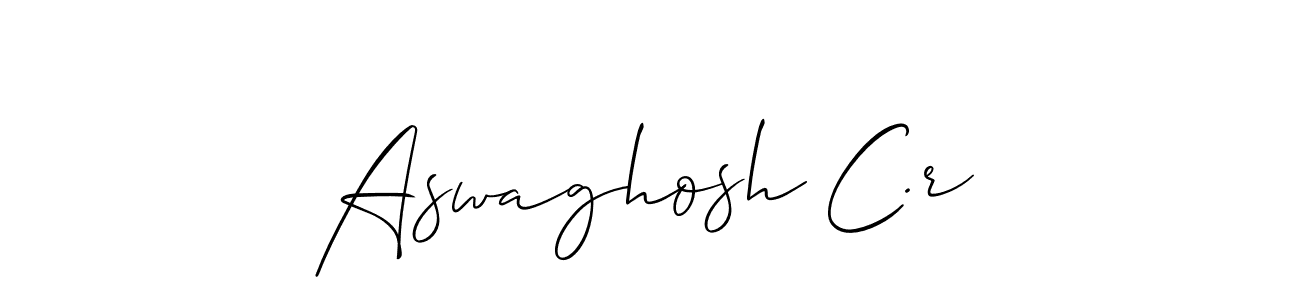 Once you've used our free online signature maker to create your best signature Allison_Script style, it's time to enjoy all of the benefits that Aswaghosh C.r name signing documents. Aswaghosh C.r signature style 2 images and pictures png