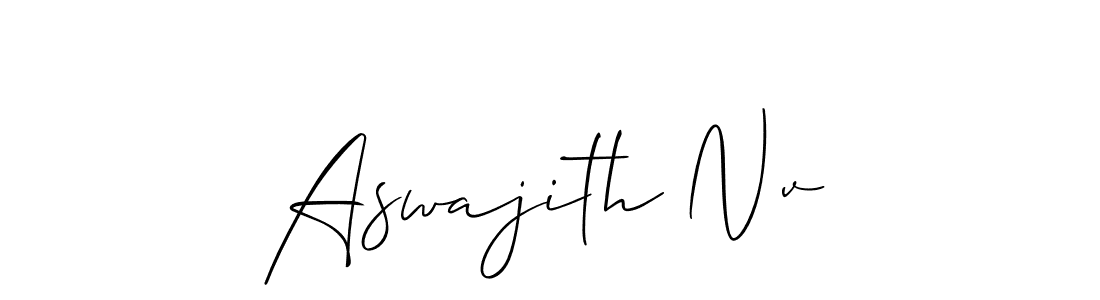 Make a short Aswajith Nv signature style. Manage your documents anywhere anytime using Allison_Script. Create and add eSignatures, submit forms, share and send files easily. Aswajith Nv signature style 2 images and pictures png