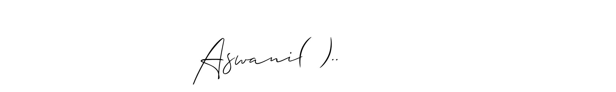 Allison_Script is a professional signature style that is perfect for those who want to add a touch of class to their signature. It is also a great choice for those who want to make their signature more unique. Get Aswani(^)..          name to fancy signature for free. Aswani(^)..          signature style 2 images and pictures png