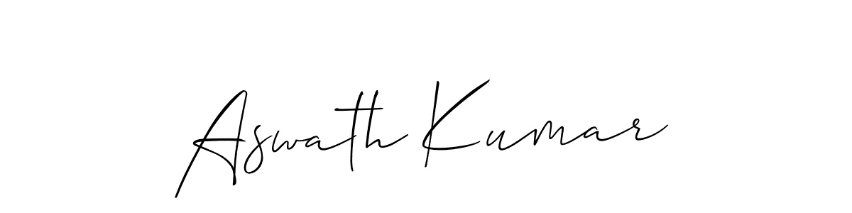 This is the best signature style for the Aswath Kumar name. Also you like these signature font (Allison_Script). Mix name signature. Aswath Kumar signature style 2 images and pictures png