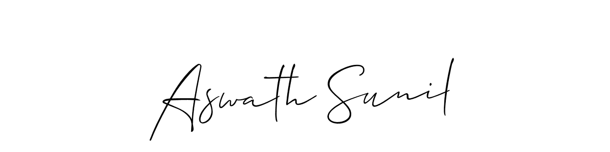 See photos of Aswath Sunil official signature by Spectra . Check more albums & portfolios. Read reviews & check more about Allison_Script font. Aswath Sunil signature style 2 images and pictures png