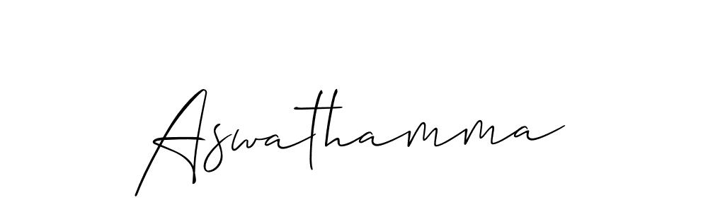 You should practise on your own different ways (Allison_Script) to write your name (Aswathamma) in signature. don't let someone else do it for you. Aswathamma signature style 2 images and pictures png