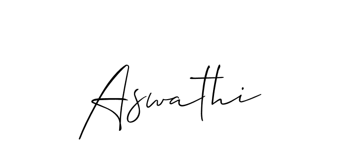 Make a beautiful signature design for name Aswathi. Use this online signature maker to create a handwritten signature for free. Aswathi signature style 2 images and pictures png