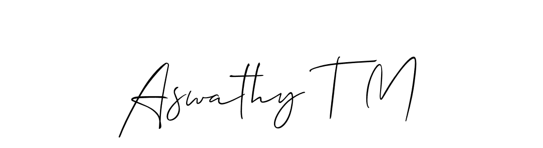 You can use this online signature creator to create a handwritten signature for the name Aswathy T M. This is the best online autograph maker. Aswathy T M signature style 2 images and pictures png