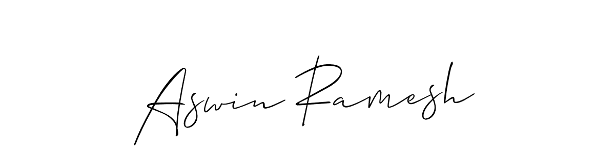 Best and Professional Signature Style for Aswin Ramesh. Allison_Script Best Signature Style Collection. Aswin Ramesh signature style 2 images and pictures png