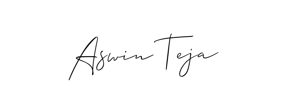 Best and Professional Signature Style for Aswin Teja. Allison_Script Best Signature Style Collection. Aswin Teja signature style 2 images and pictures png