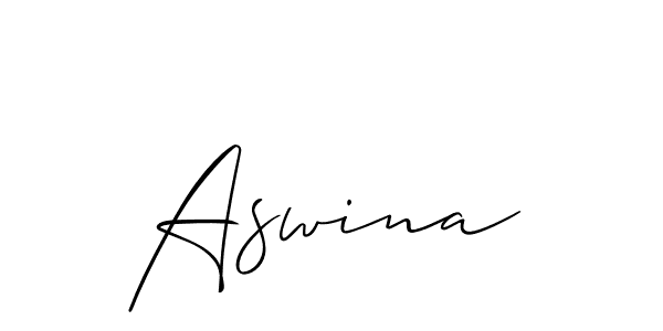 if you are searching for the best signature style for your name Aswina. so please give up your signature search. here we have designed multiple signature styles  using Allison_Script. Aswina signature style 2 images and pictures png