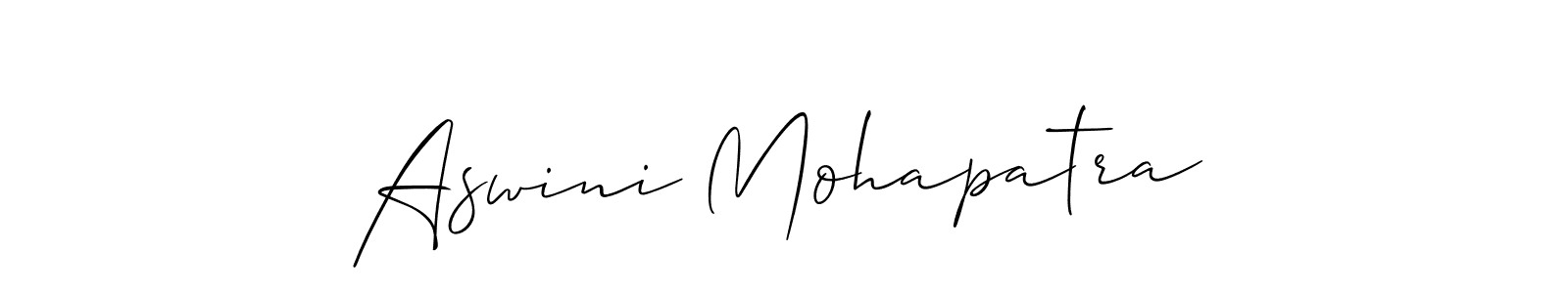 How to Draw Aswini Mohapatra signature style? Allison_Script is a latest design signature styles for name Aswini Mohapatra. Aswini Mohapatra signature style 2 images and pictures png
