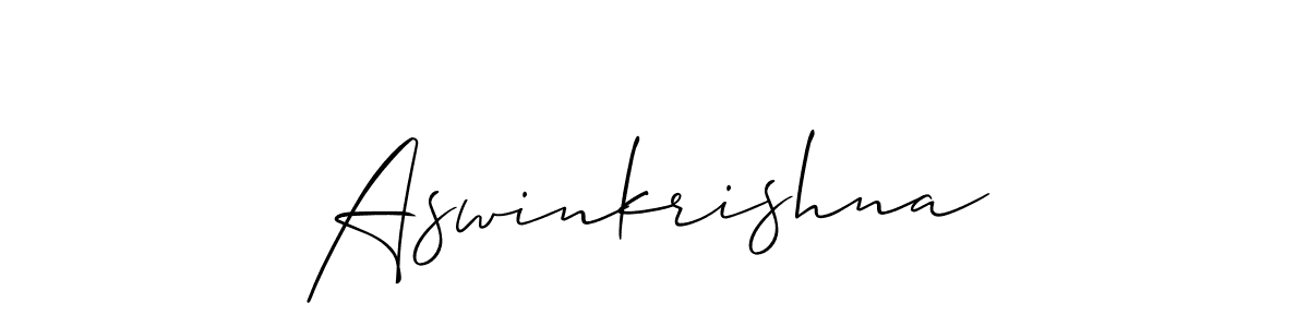 How to Draw Aswinkrishna signature style? Allison_Script is a latest design signature styles for name Aswinkrishna. Aswinkrishna signature style 2 images and pictures png