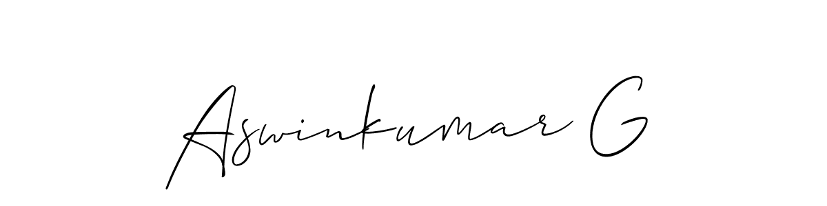 Make a beautiful signature design for name Aswinkumar G. Use this online signature maker to create a handwritten signature for free. Aswinkumar G signature style 2 images and pictures png