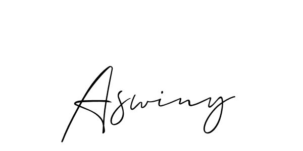 Make a beautiful signature design for name Aswiny. Use this online signature maker to create a handwritten signature for free. Aswiny signature style 2 images and pictures png