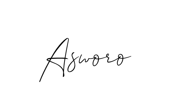 Make a beautiful signature design for name Asworo. Use this online signature maker to create a handwritten signature for free. Asworo signature style 2 images and pictures png