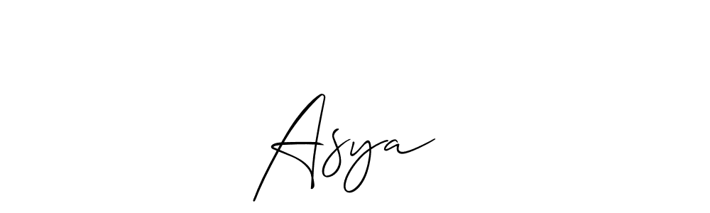 Also we have Asya❤️ name is the best signature style. Create professional handwritten signature collection using Allison_Script autograph style. Asya❤️ signature style 2 images and pictures png