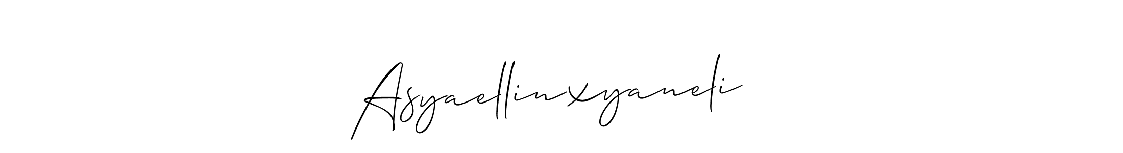 Once you've used our free online signature maker to create your best signature Allison_Script style, it's time to enjoy all of the benefits that Asyaellinxyaneli♥️ name signing documents. Asyaellinxyaneli♥️ signature style 2 images and pictures png