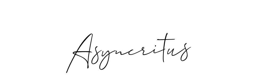 You can use this online signature creator to create a handwritten signature for the name Asyncritus. This is the best online autograph maker. Asyncritus signature style 2 images and pictures png