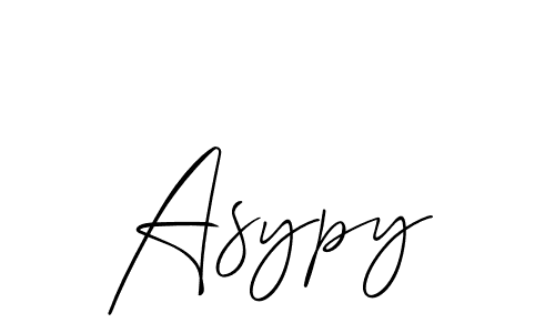 How to make Asypy signature? Allison_Script is a professional autograph style. Create handwritten signature for Asypy name. Asypy signature style 2 images and pictures png