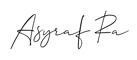 The Allison_Script font gives name Asyraf Ra a signature that looks effortless yet distinguished. Download high-res PNG instantly. Asyraf Ra signature style 2 images and pictures png