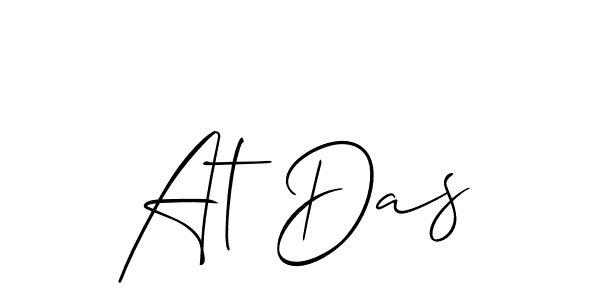 You can use this online signature creator to create a handwritten signature for the name At Das. This is the best online autograph maker. At Das signature style 2 images and pictures png