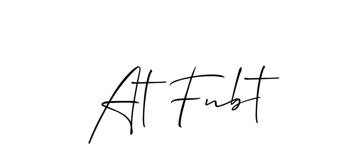 Make a beautiful signature design for name At Fnbt. Use this online signature maker to create a handwritten signature for free. At Fnbt signature style 2 images and pictures png