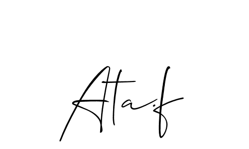 Once you've used our free online signature maker to create your best signature Allison_Script style, it's time to enjoy all of the benefits that Ata.f name signing documents. Ata.f signature style 2 images and pictures png