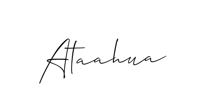 Ataahua stylish signature style. Best Handwritten Sign (Allison_Script) for my name. Handwritten Signature Collection Ideas for my name Ataahua. Ataahua signature style 2 images and pictures png