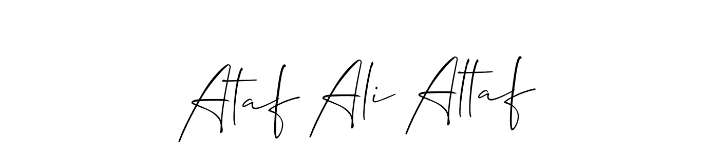 You should practise on your own different ways (Allison_Script) to write your name (Ataf Ali Altaf) in signature. don't let someone else do it for you. Ataf Ali Altaf signature style 2 images and pictures png