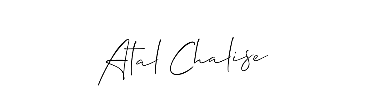 How to make Atal Chalise name signature. Use Allison_Script style for creating short signs online. This is the latest handwritten sign. Atal Chalise signature style 2 images and pictures png