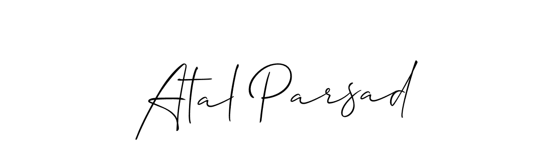 Make a short Atal Parsad signature style. Manage your documents anywhere anytime using Allison_Script. Create and add eSignatures, submit forms, share and send files easily. Atal Parsad signature style 2 images and pictures png