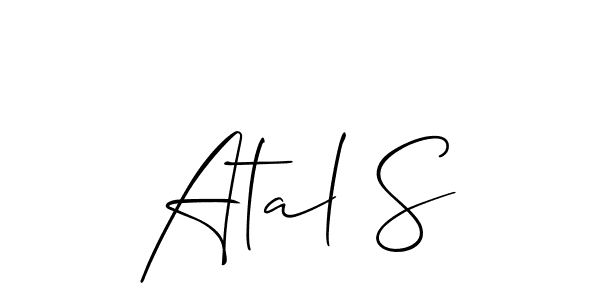 Also we have Atal S name is the best signature style. Create professional handwritten signature collection using Allison_Script autograph style. Atal S signature style 2 images and pictures png