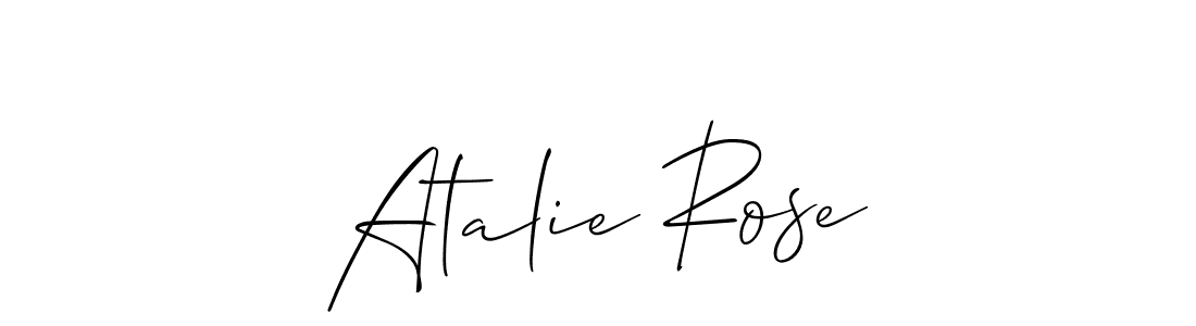 How to make Atalie Rose signature? Allison_Script is a professional autograph style. Create handwritten signature for Atalie Rose name. Atalie Rose signature style 2 images and pictures png