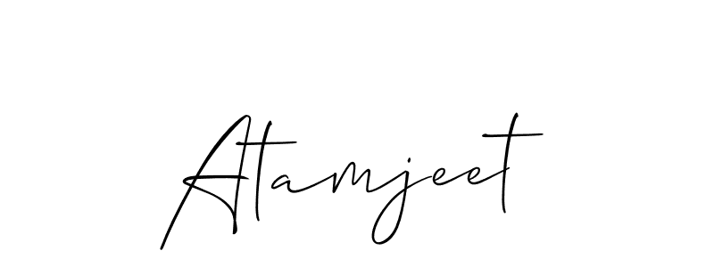 if you are searching for the best signature style for your name Atamjeet. so please give up your signature search. here we have designed multiple signature styles  using Allison_Script. Atamjeet signature style 2 images and pictures png