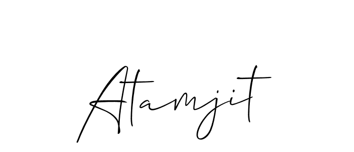 Make a beautiful signature design for name Atamjit. Use this online signature maker to create a handwritten signature for free. Atamjit signature style 2 images and pictures png