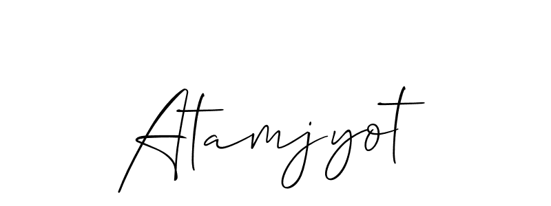 You can use this online signature creator to create a handwritten signature for the name Atamjyot. This is the best online autograph maker. Atamjyot signature style 2 images and pictures png