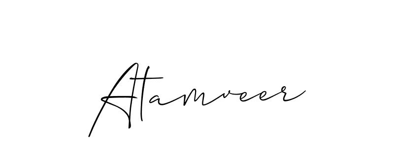It looks lik you need a new signature style for name Atamveer. Design unique handwritten (Allison_Script) signature with our free signature maker in just a few clicks. Atamveer signature style 2 images and pictures png