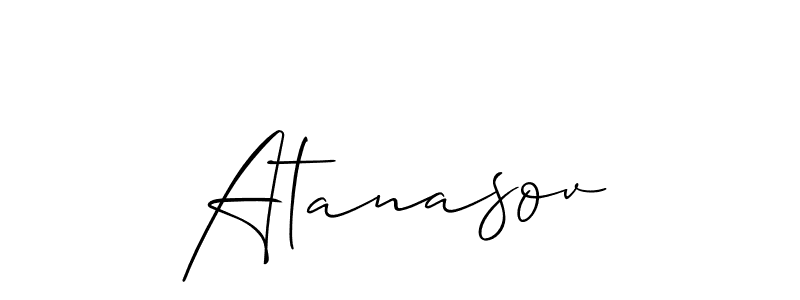 How to Draw Atanasov signature style? Allison_Script is a latest design signature styles for name Atanasov. Atanasov signature style 2 images and pictures png