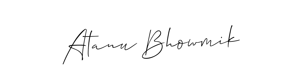 It looks lik you need a new signature style for name Atanu Bhowmik. Design unique handwritten (Allison_Script) signature with our free signature maker in just a few clicks. Atanu Bhowmik signature style 2 images and pictures png