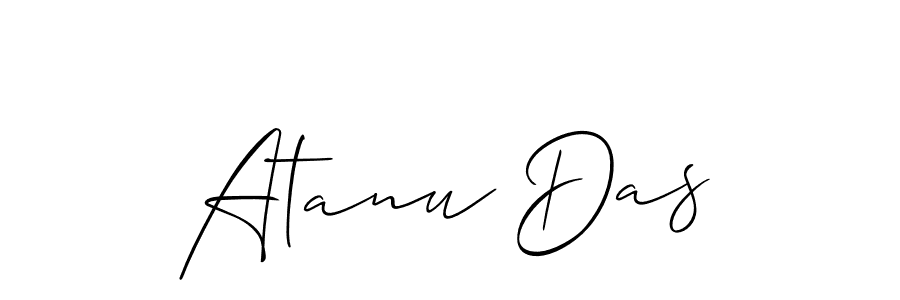 Create a beautiful signature design for name Atanu Das. With this signature (Allison_Script) fonts, you can make a handwritten signature for free. Atanu Das signature style 2 images and pictures png