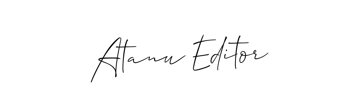 Once you've used our free online signature maker to create your best signature Allison_Script style, it's time to enjoy all of the benefits that Atanu Editor name signing documents. Atanu Editor signature style 2 images and pictures png
