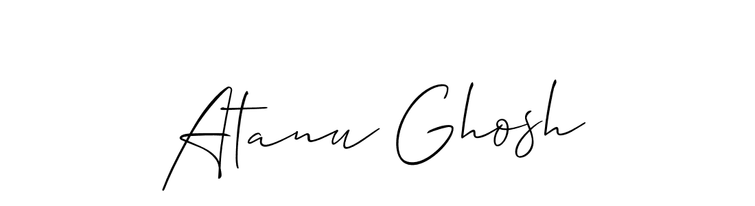 You should practise on your own different ways (Allison_Script) to write your name (Atanu Ghosh) in signature. don't let someone else do it for you. Atanu Ghosh signature style 2 images and pictures png