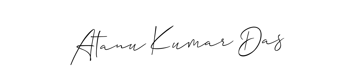 This is the best signature style for the Atanu Kumar Das name. Also you like these signature font (Allison_Script). Mix name signature. Atanu Kumar Das signature style 2 images and pictures png