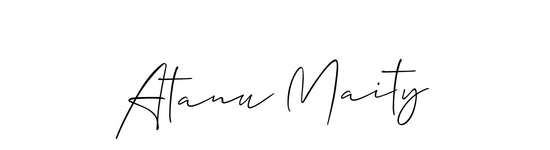 Make a short Atanu Maity signature style. Manage your documents anywhere anytime using Allison_Script. Create and add eSignatures, submit forms, share and send files easily. Atanu Maity signature style 2 images and pictures png