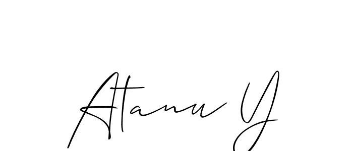 See photos of Atanu Y official signature by Spectra . Check more albums & portfolios. Read reviews & check more about Allison_Script font. Atanu Y signature style 2 images and pictures png