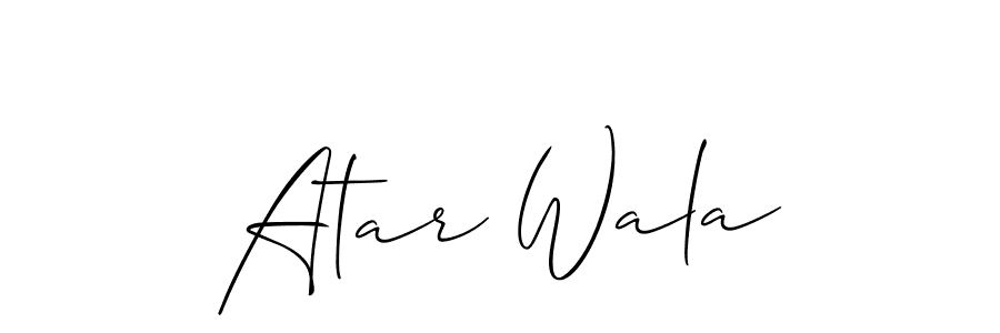 It looks lik you need a new signature style for name Atar Wala. Design unique handwritten (Allison_Script) signature with our free signature maker in just a few clicks. Atar Wala signature style 2 images and pictures png