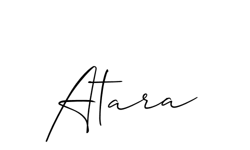 Make a short Atara signature style. Manage your documents anywhere anytime using Allison_Script. Create and add eSignatures, submit forms, share and send files easily. Atara signature style 2 images and pictures png