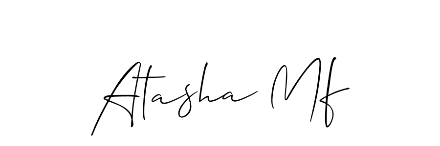 Make a beautiful signature design for name Atasha Mf. Use this online signature maker to create a handwritten signature for free. Atasha Mf signature style 2 images and pictures png