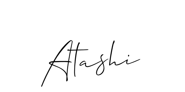 How to Draw Atashi signature style? Allison_Script is a latest design signature styles for name Atashi. Atashi signature style 2 images and pictures png