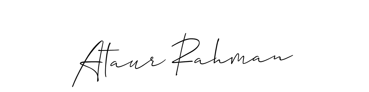 How to make Ataur Rahman signature? Allison_Script is a professional autograph style. Create handwritten signature for Ataur Rahman name. Ataur Rahman signature style 2 images and pictures png