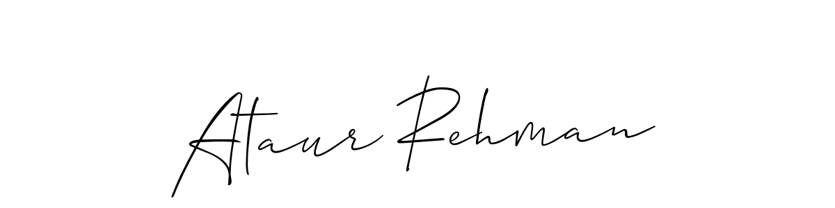 Similarly Allison_Script is the best handwritten signature design. Signature creator online .You can use it as an online autograph creator for name Ataur Rehman. Ataur Rehman signature style 2 images and pictures png