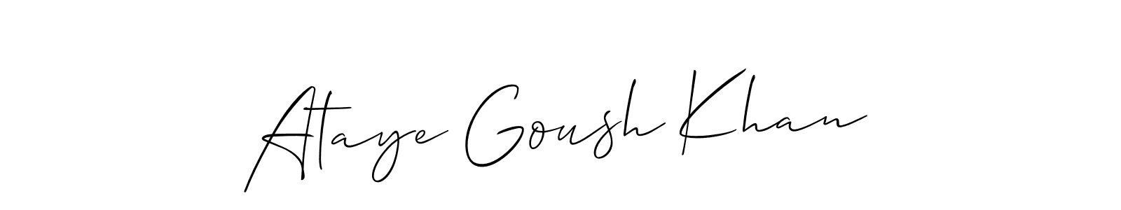 Once you've used our free online signature maker to create your best signature Allison_Script style, it's time to enjoy all of the benefits that Ataye Goush Khan name signing documents. Ataye Goush Khan signature style 2 images and pictures png